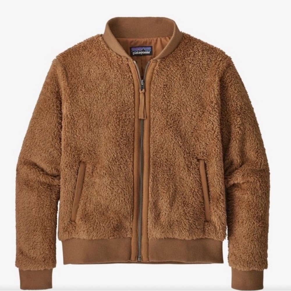 Patagonia Ws Los Gatos Bomber Jacket Size Medium in Brown - Like New!